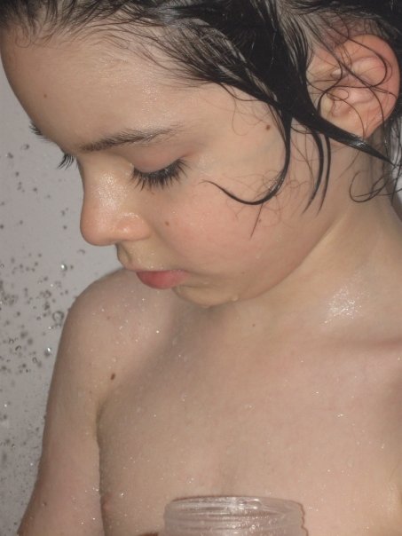 L'heure de la douche.